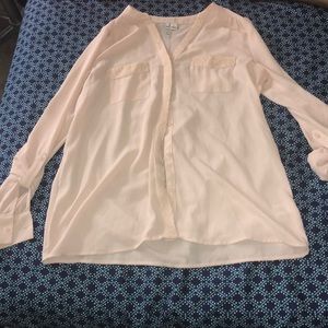 Long sleeve button down blouse